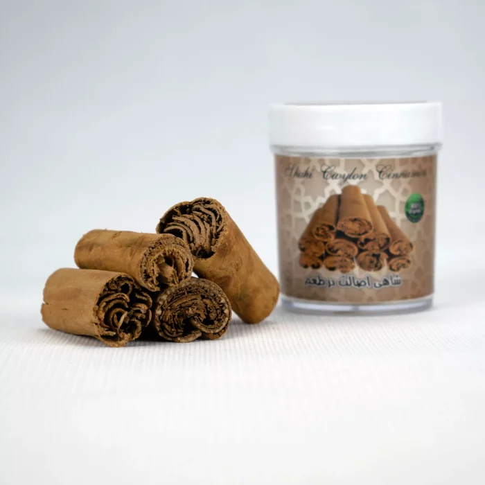 دارچین سیلان شاهی ظرف کریستال ۱۵ گرمی شاهی - Image 1