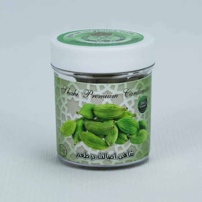 هل سبز شاهی ظرف کریستال ۱۵ گرمی شاهی - Image 2